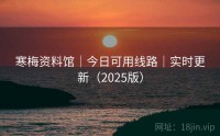 寒梅资料馆｜今日可用线路｜实时更新（2025版）